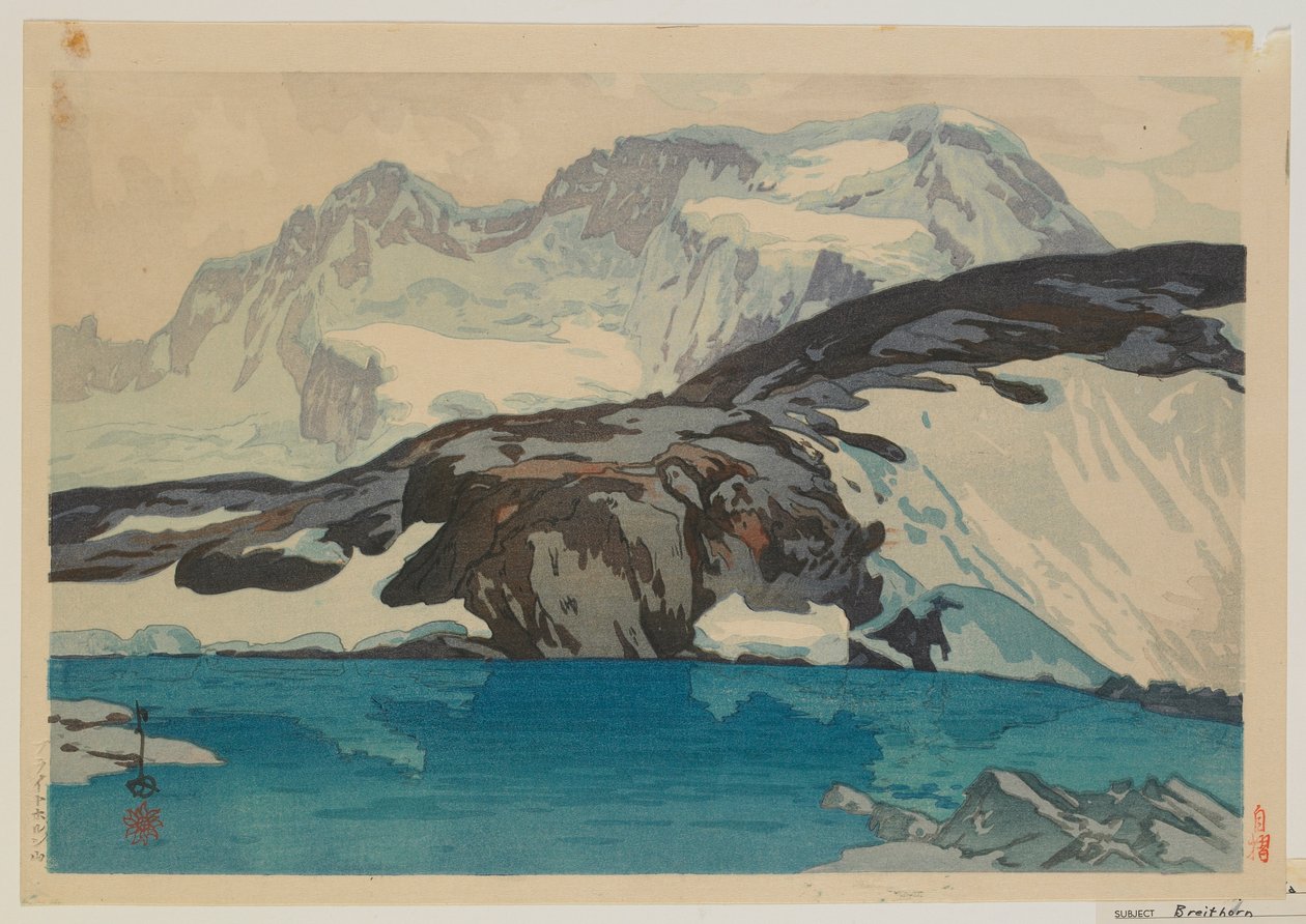 Breithorn, Taisho-periode door Hiroshi Yoshida
