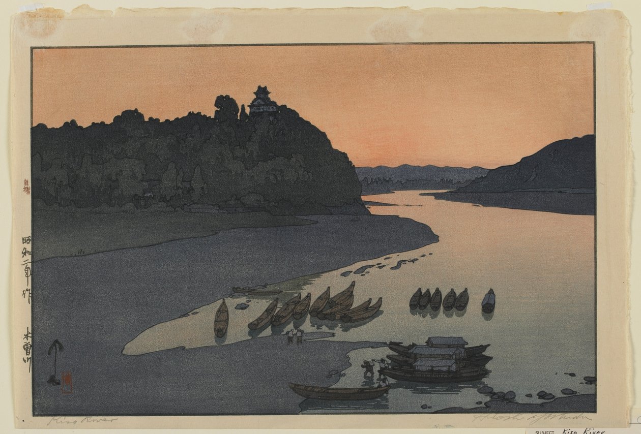 Kiso Rivier, Showa tijdperk door Hiroshi Yoshida