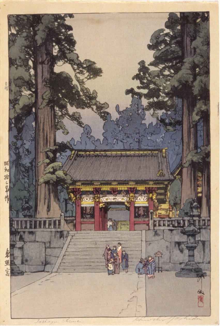 Toshoyu Heiligdom door Hiroshi Yoshida