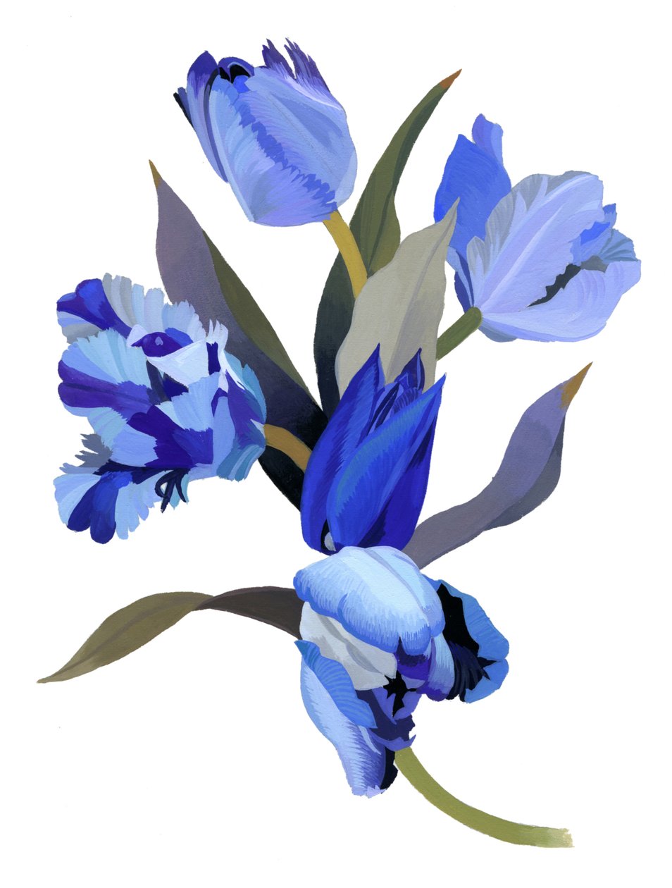 Blauwe Tulp door Hiroyuki Izutsu