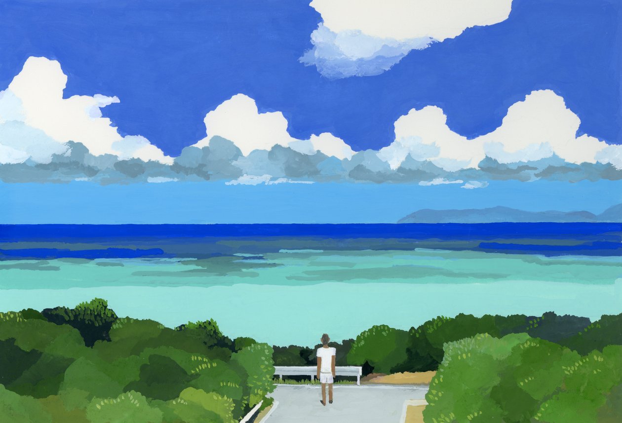 De zee van Okinawa, 2016 door Hiroyuki Izutsu
