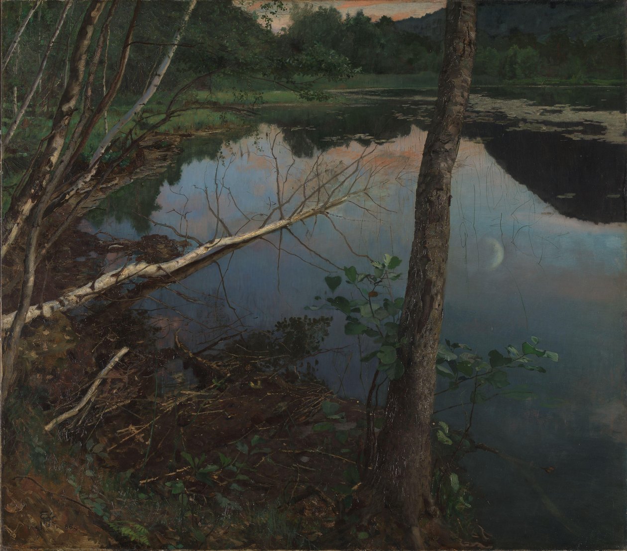 Zomernacht door Hjalmer Eilif Emanuel Peterssen