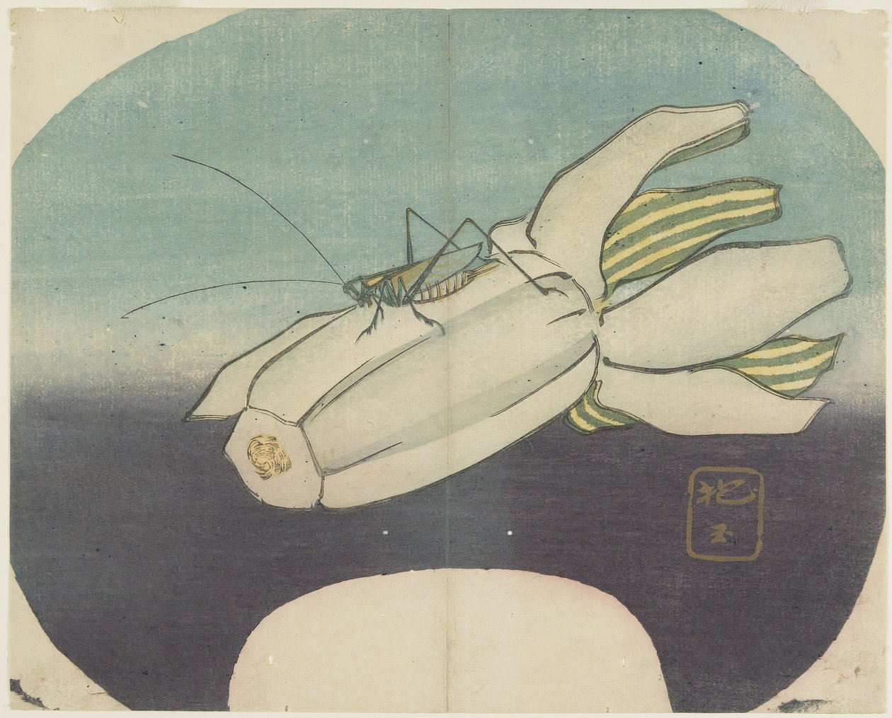 (Krekel op een pompoen), c. 1830 door Hogyoku