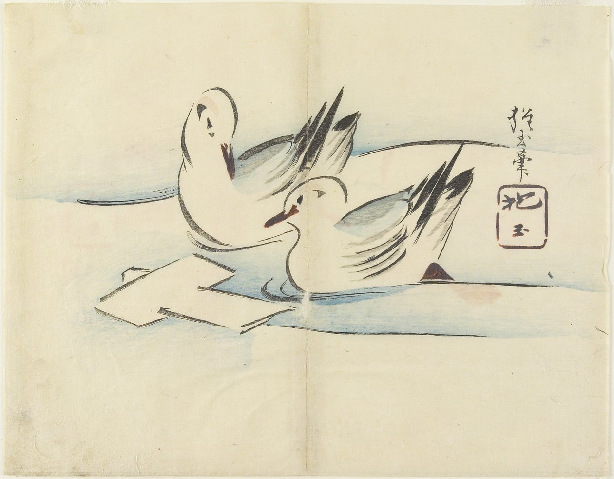 (Eenden), c. 1830 door Hogyoku