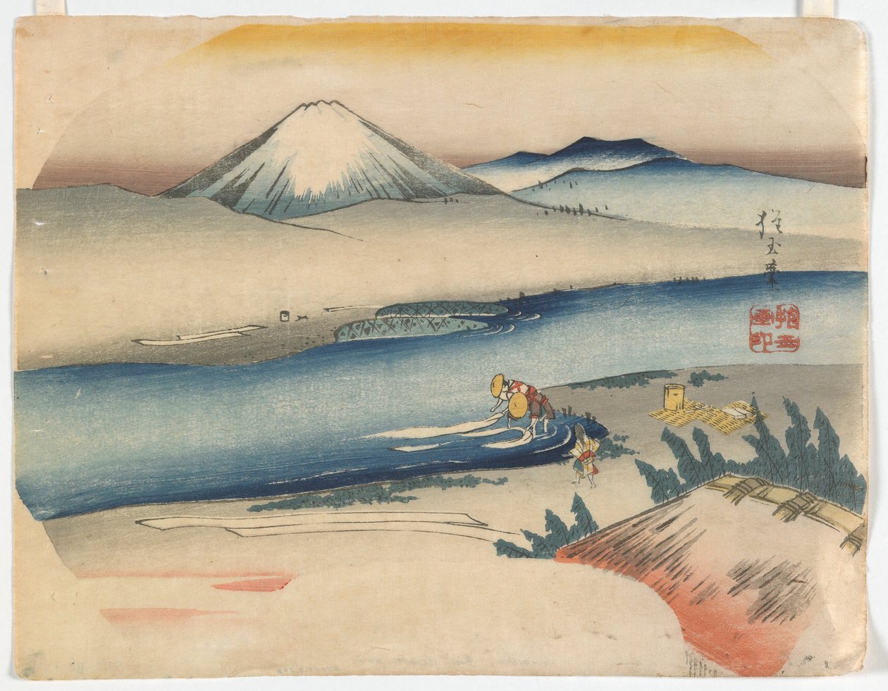 Mount Fuji, Edo periode, c.1840 door Hogyoku