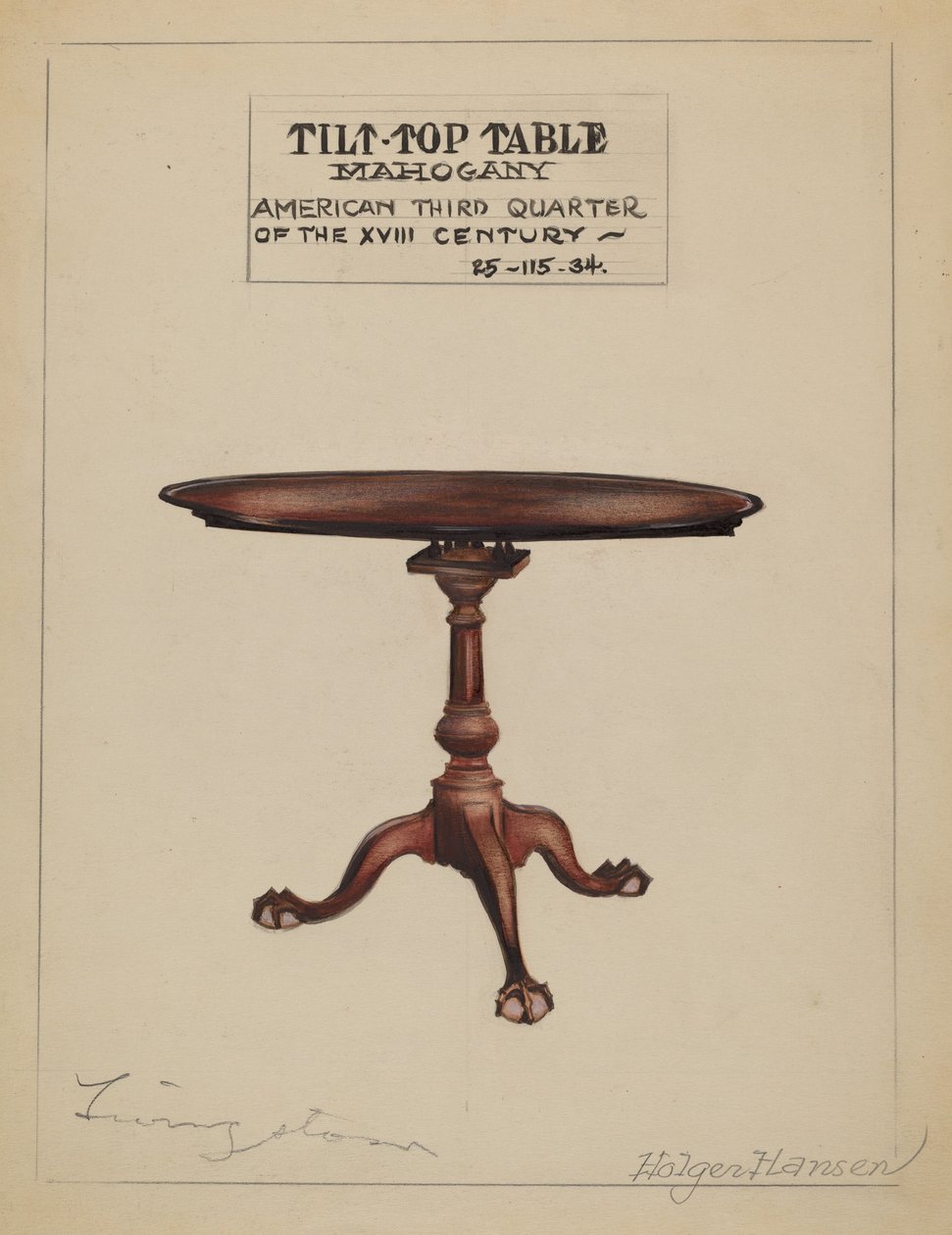Kantelbare tafel door Holger Hansen
