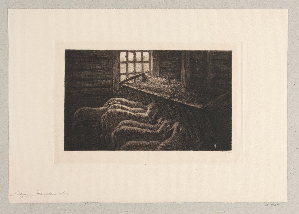 De schapenstal door Holger Valdemar Rasmussen Magaard