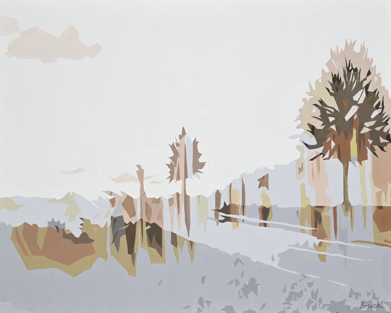 Mellow, 2024 (olieverf op doek) door Holly Boruck