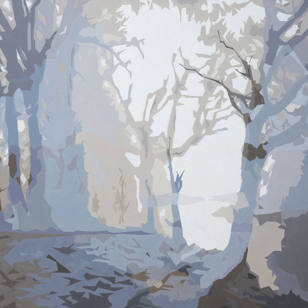 Murmurs, 2024 (olieverf op doek) door Holly Boruck