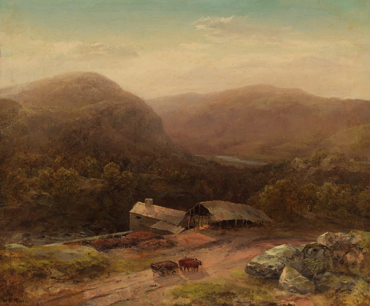 In de Housatonic vallei, eind 1850s door Homer Dodge Martin