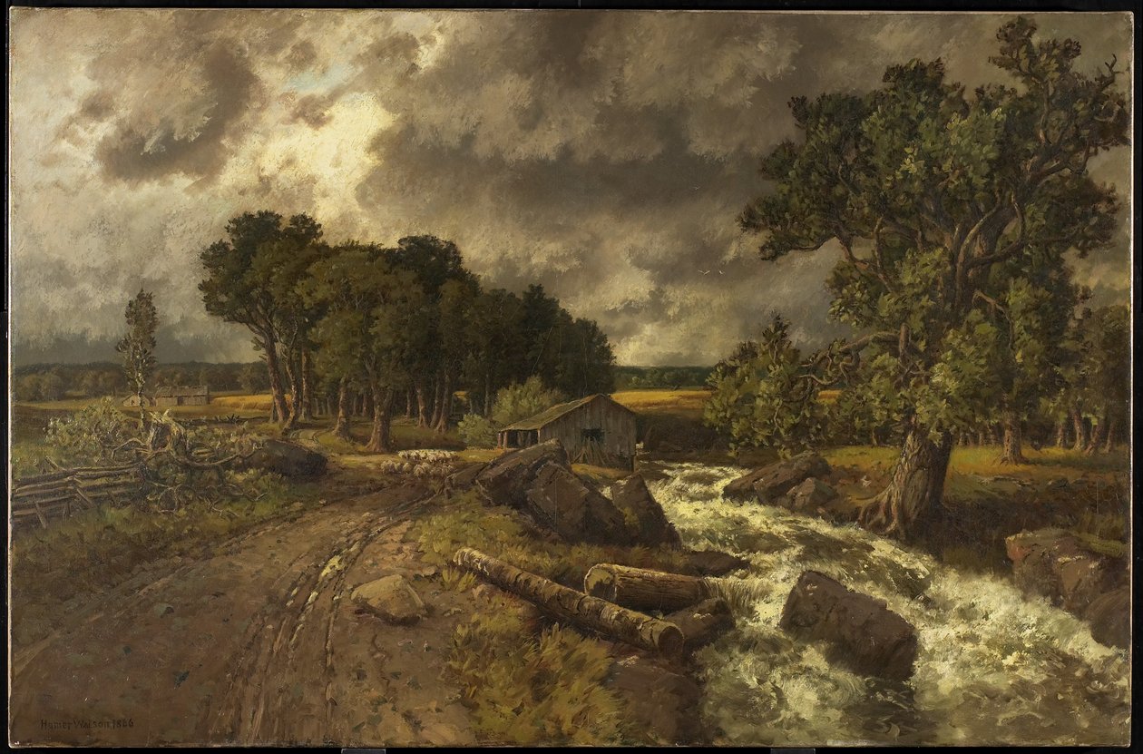 De oude molen, 1886 door Homer Watson