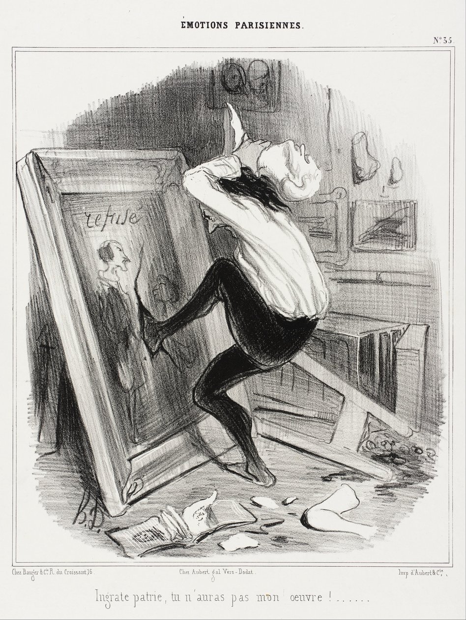 Ondankbare vaderland, je zult mijn werk niet hebben!... door Honoré Daumier