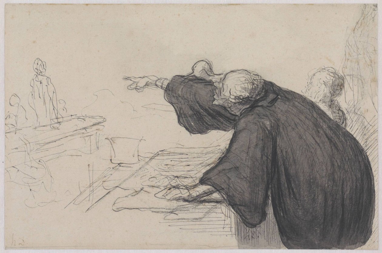 Het beslissende argument door Honoré Daumier
