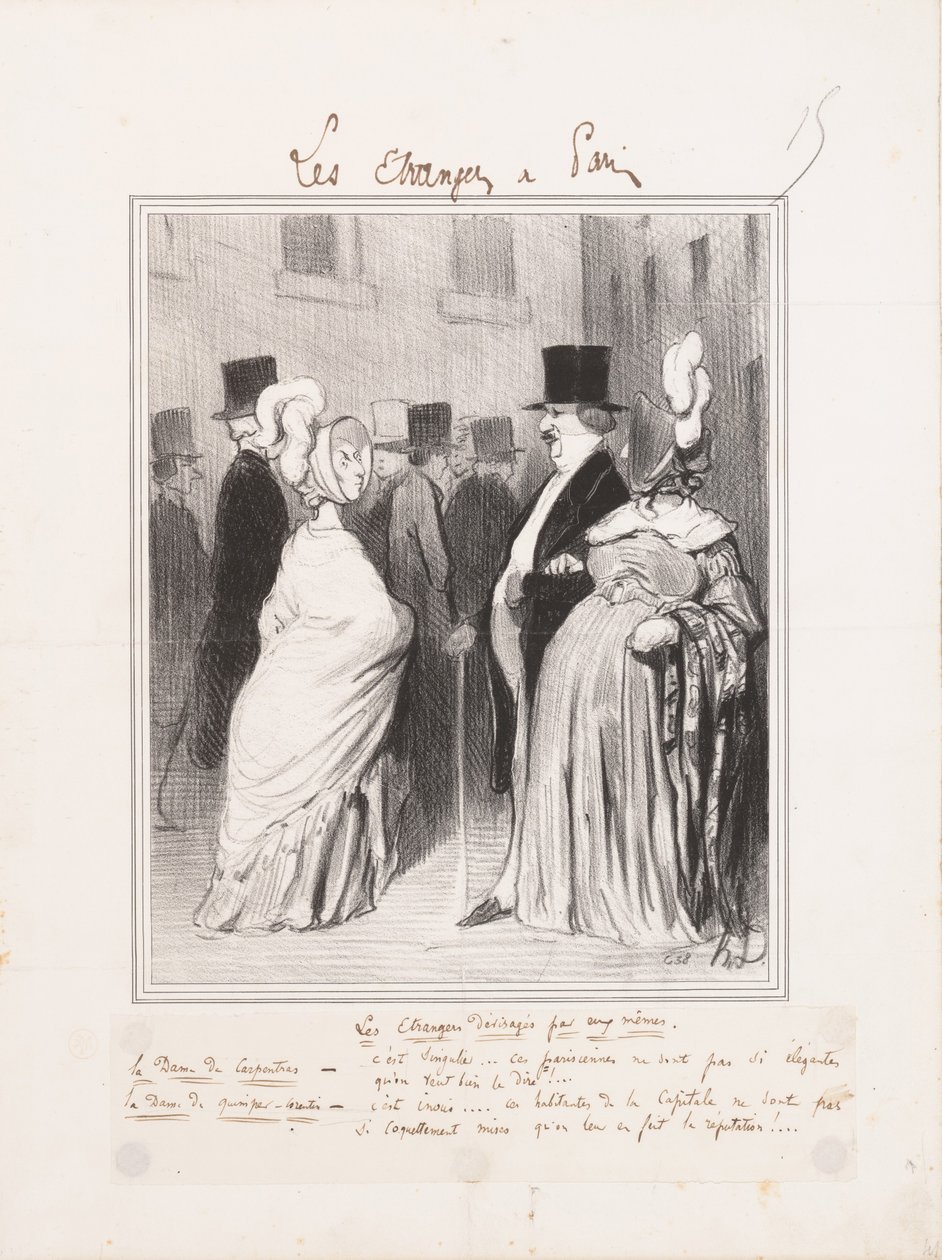 De vreemdelingen bekeken door henzelf door Honoré Daumier
