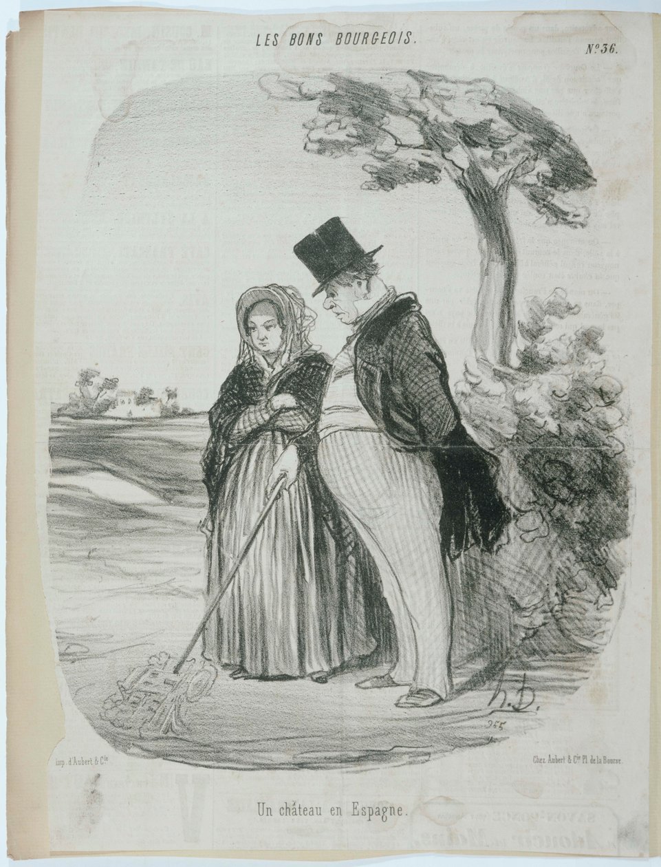 Een Kasteel in Spanje door Honoré Daumier