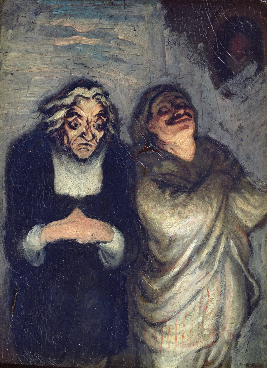 Un Scapin of Scène de comédie door Honoré Daumier