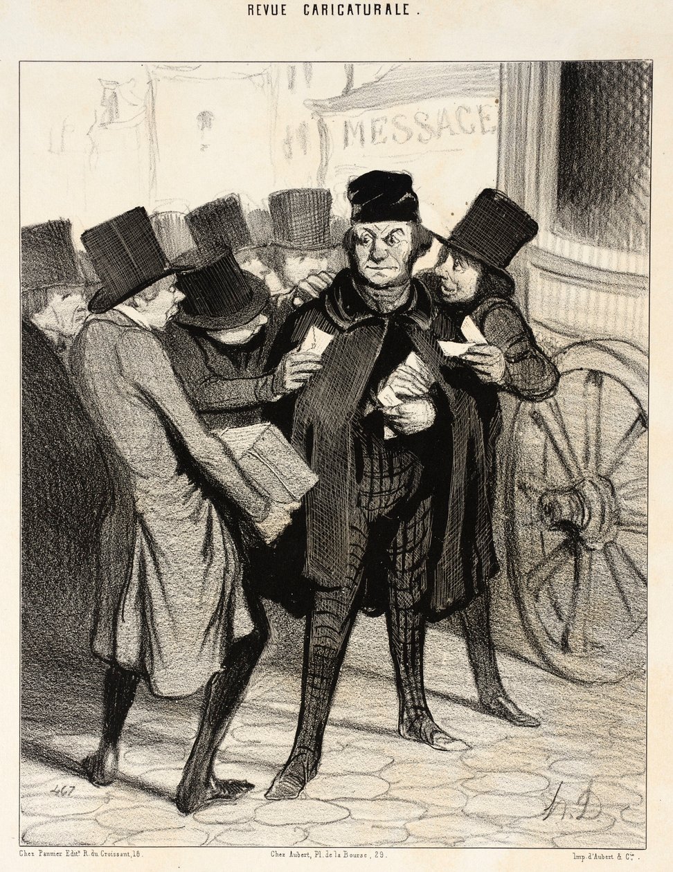 Een aangename reis naar Parijs door Honoré Daumier
