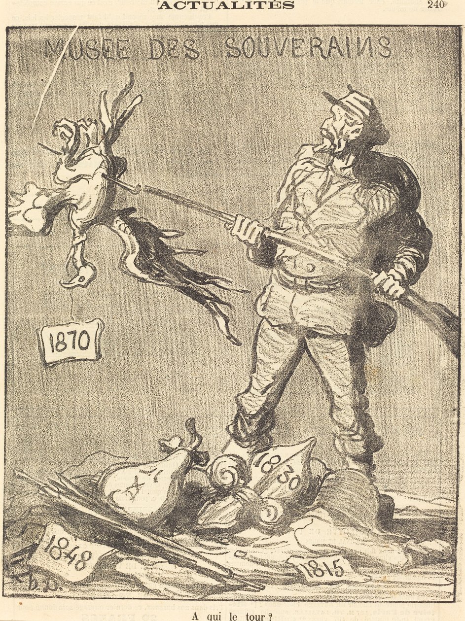 Wie is de volgende? door Honoré Daumier