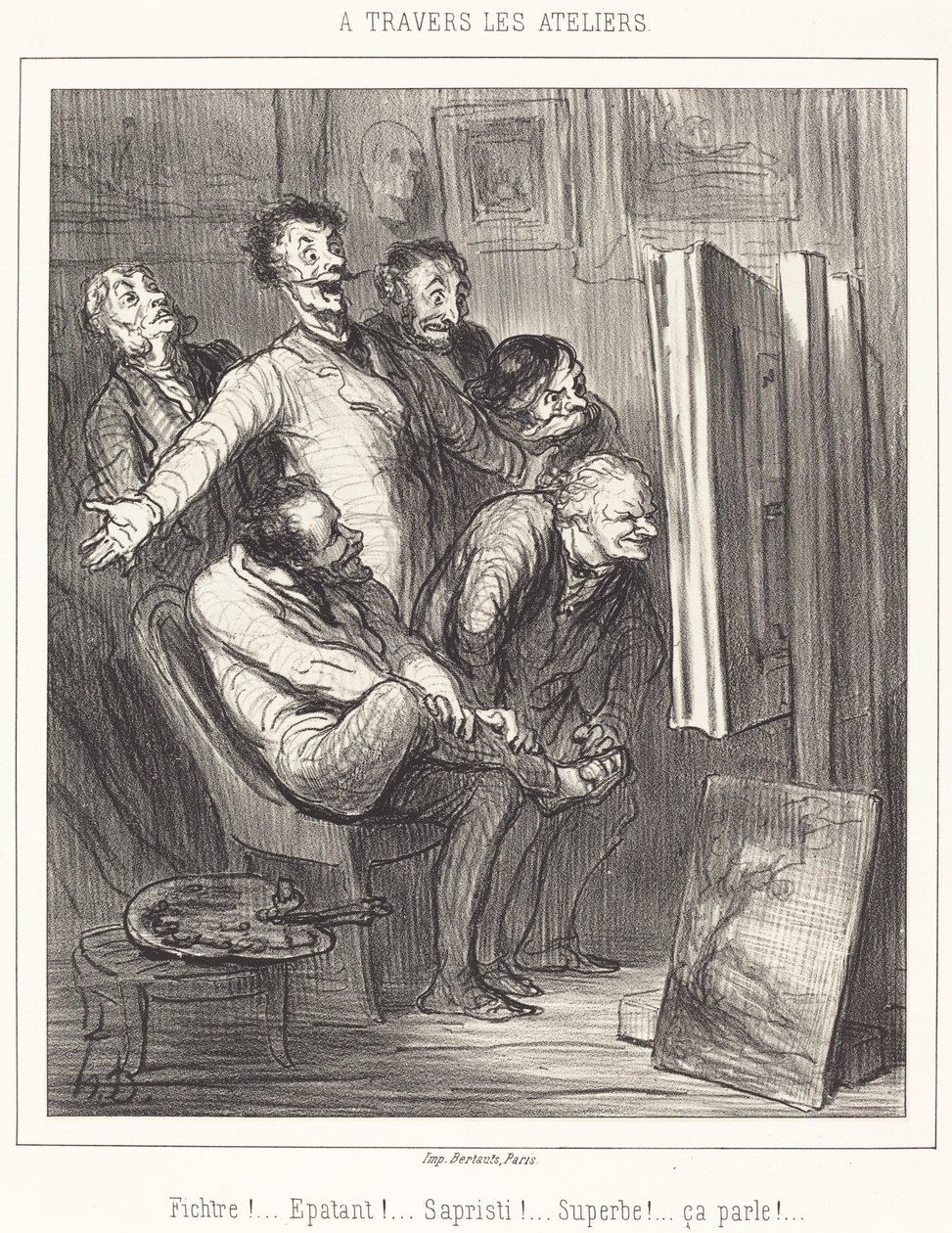 Door de Ateliers door Honoré Daumier