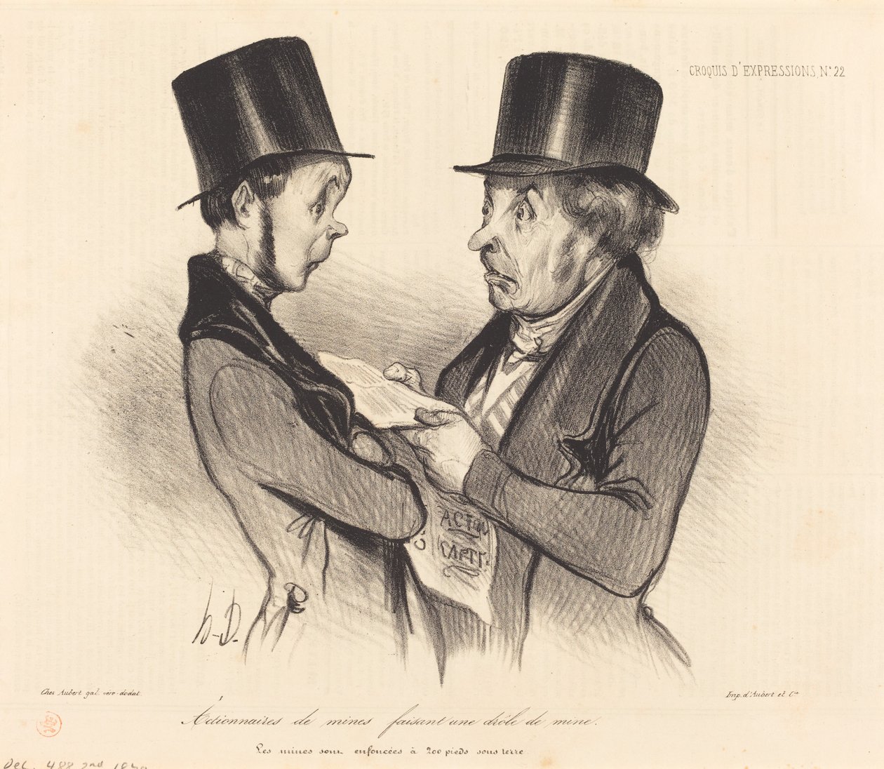 Aandeelhouders van mijnen... door Honoré Daumier