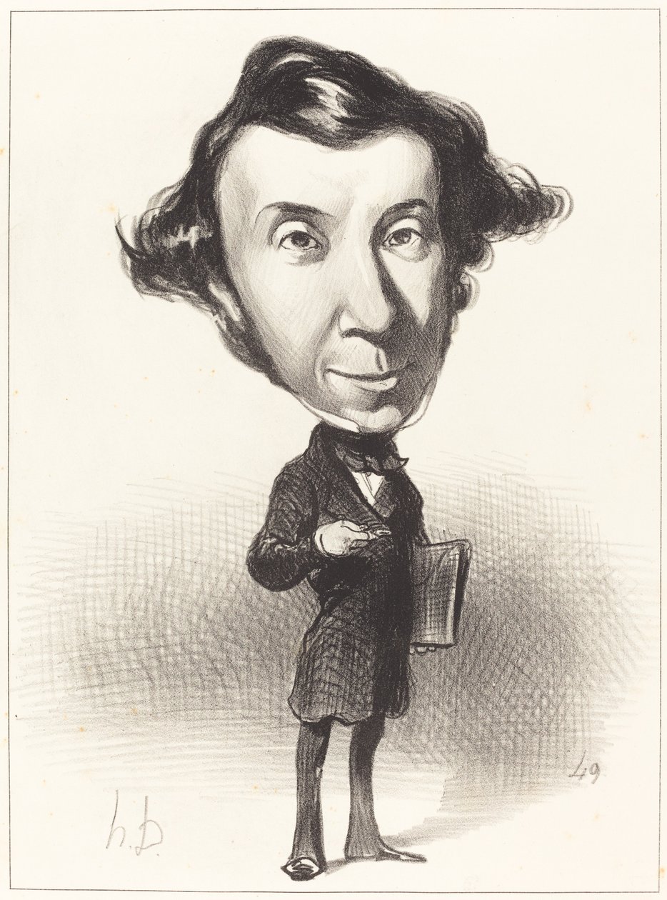 Alex. Ch. Henri de Tocqueville door Honoré Daumier