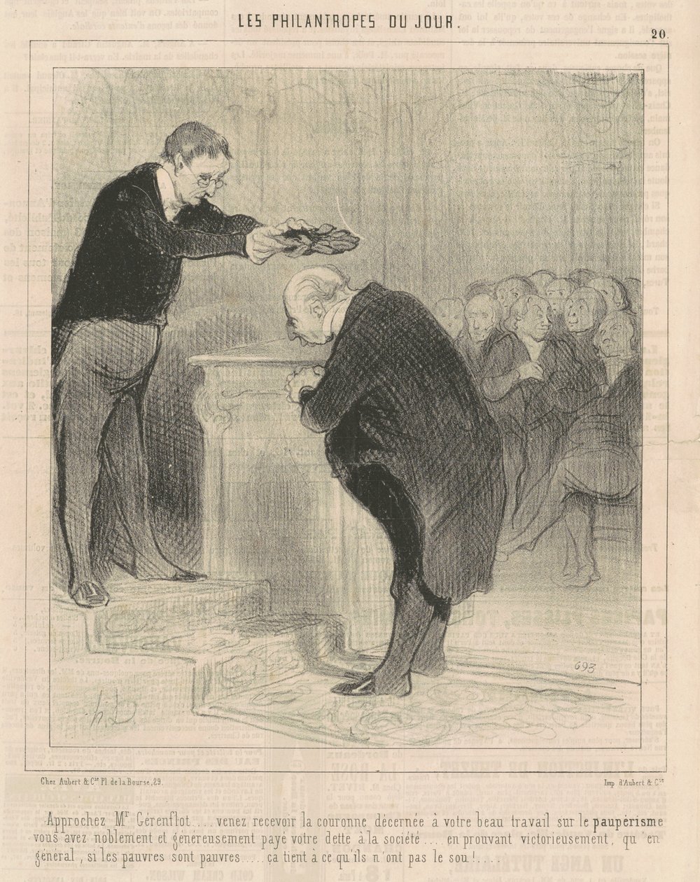 Kom dichterbij M. Gerenflot ... kom ontvangen ... door Honoré Daumier