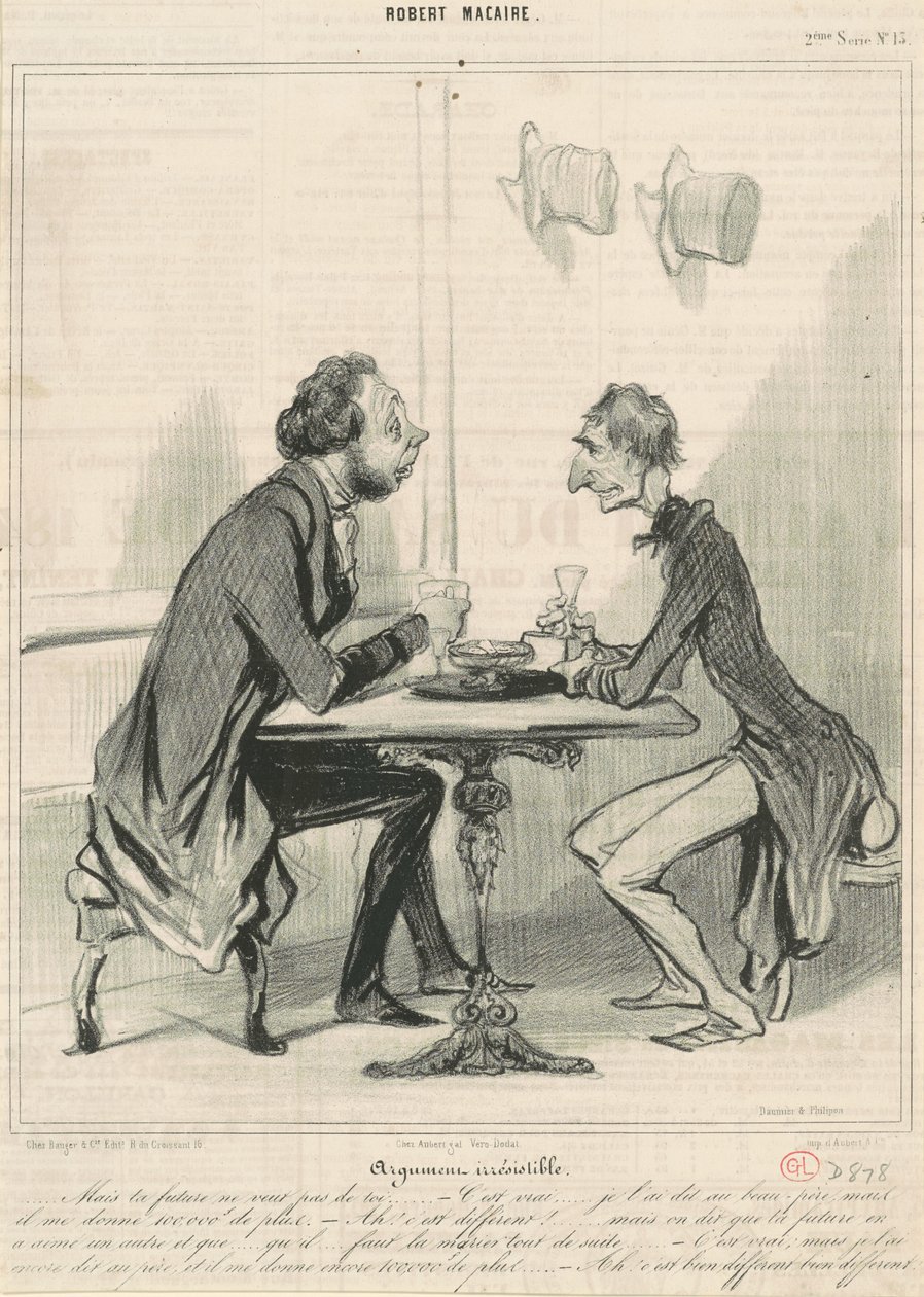Onweerstaanbaar argument door Honoré Daumier