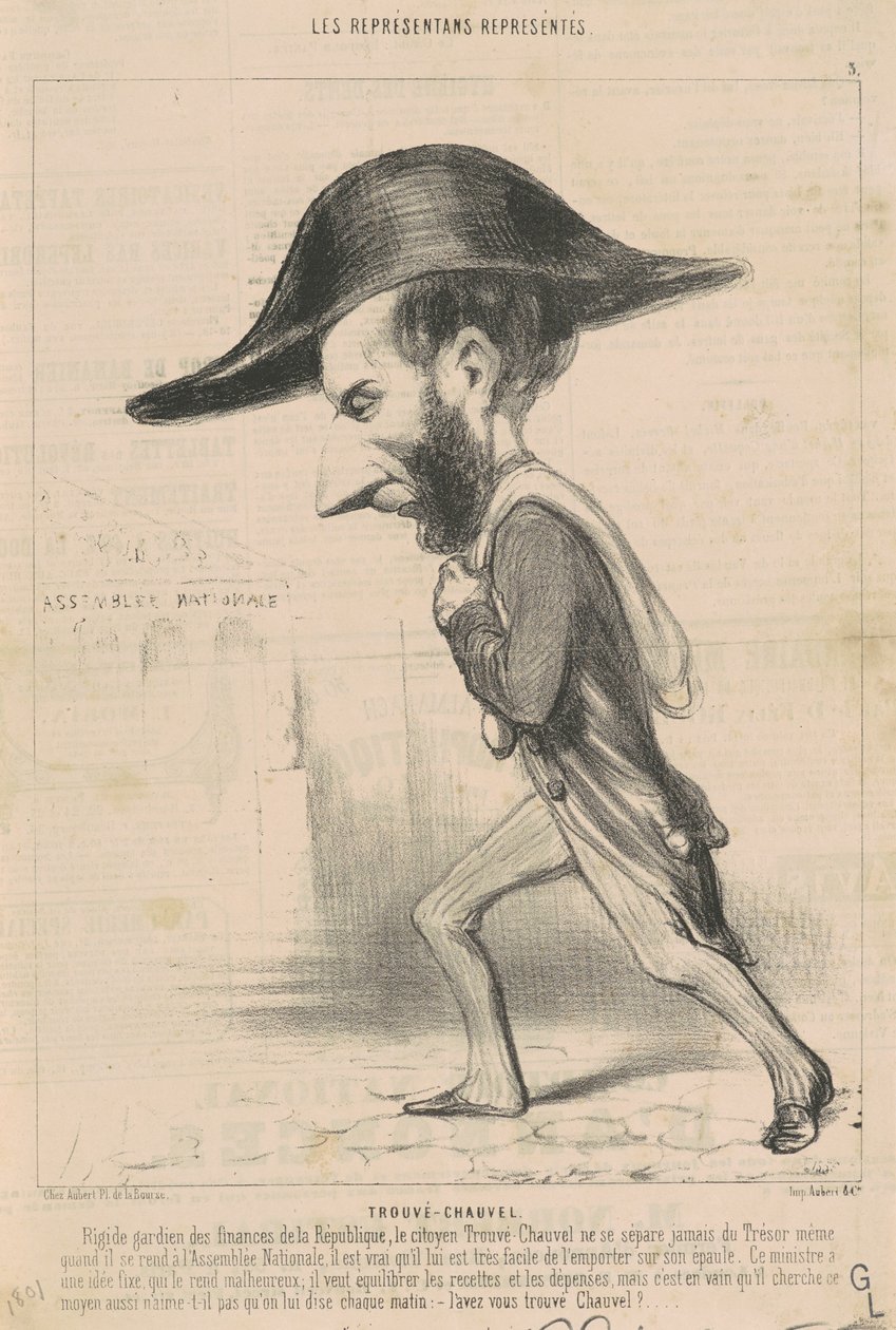 Ariste gevonden Chauvel door Honoré Daumier