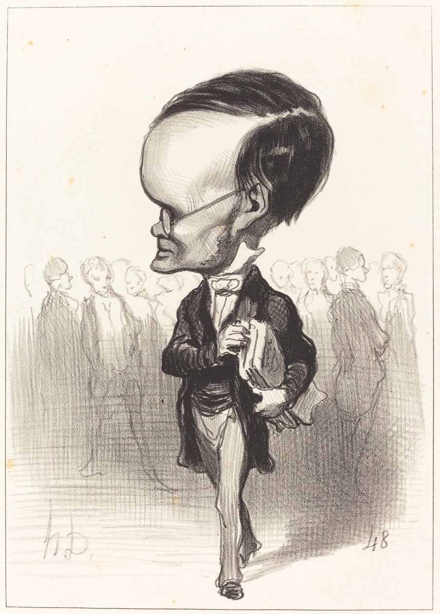 Arm. Jacques Lherbette door Honoré Daumier