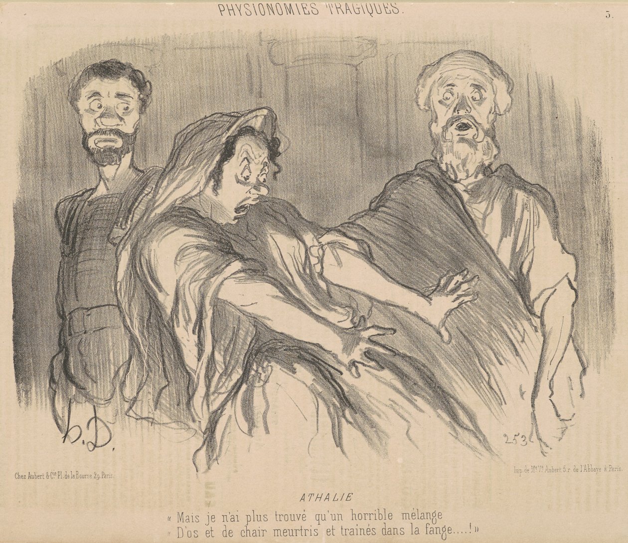 Athalie door Honoré Daumier