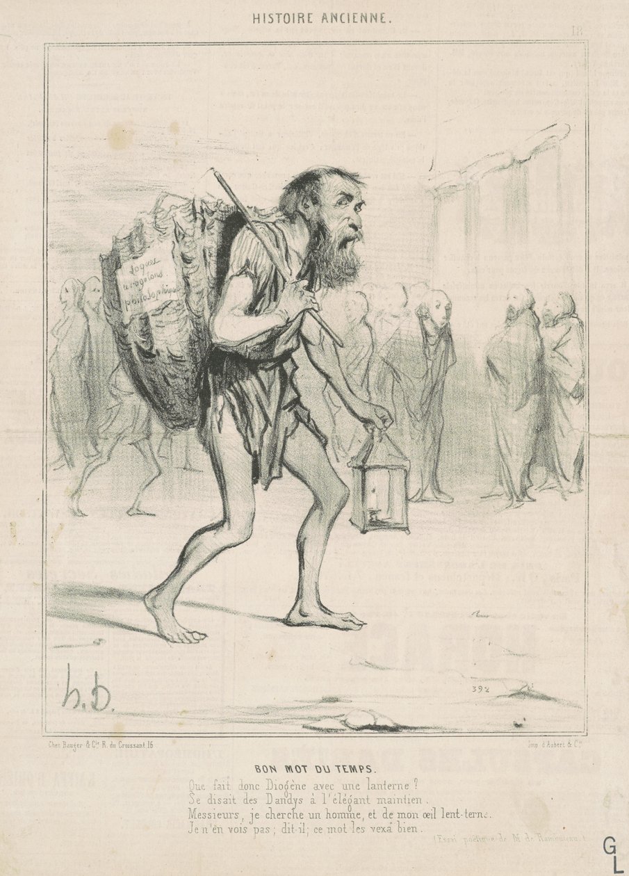 Geestige opmerking van de tijd door Honoré Daumier