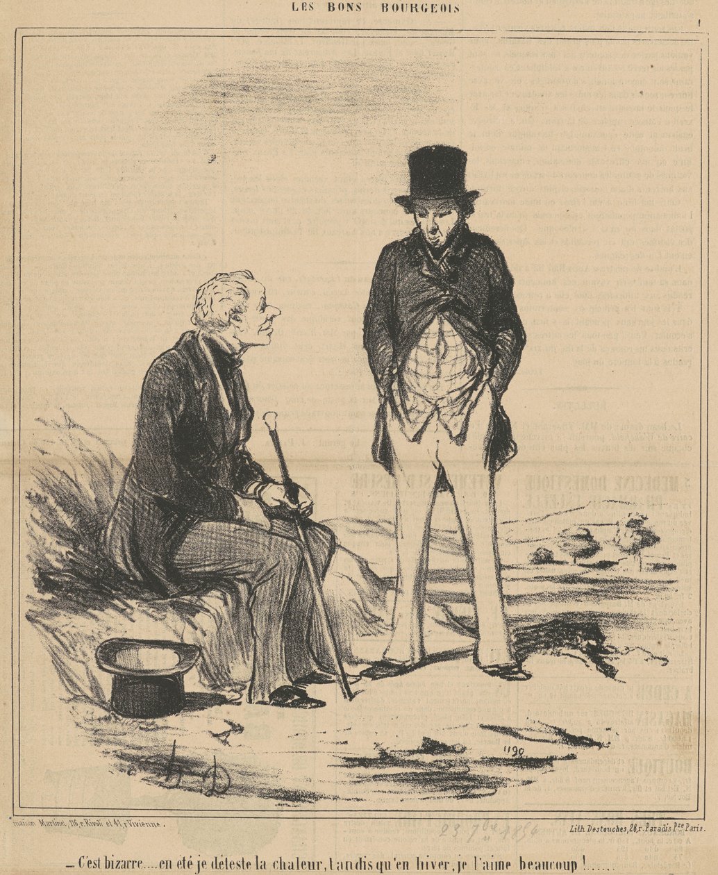 Het is Vreemd... Zomer door Honoré Daumier