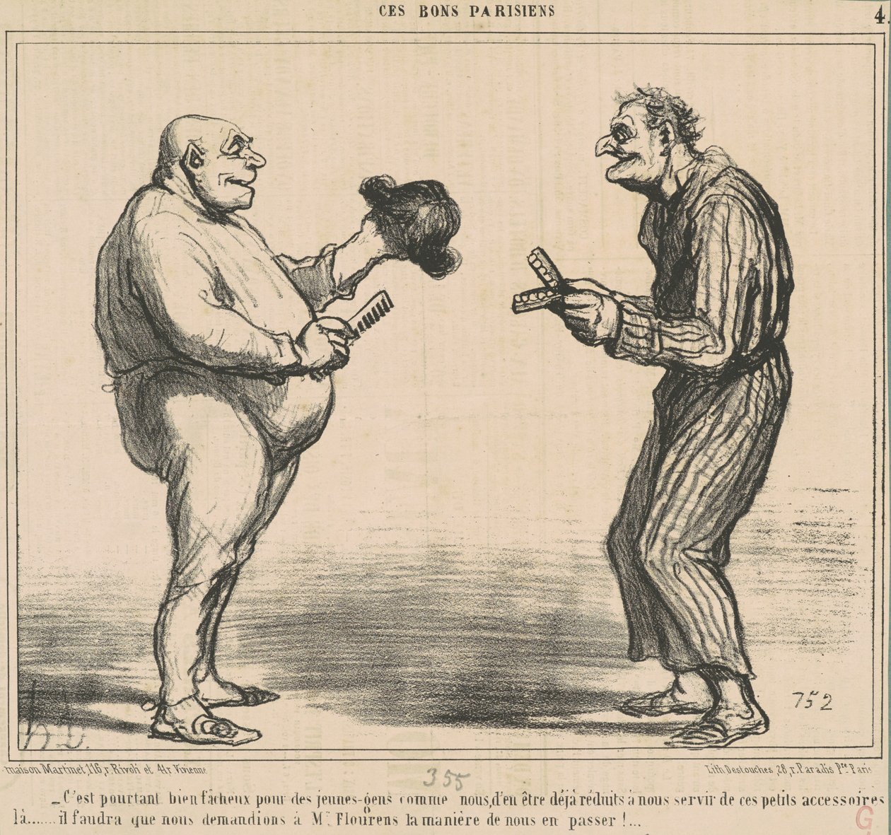 Het is toch echt vervelend voor... door Honoré Daumier