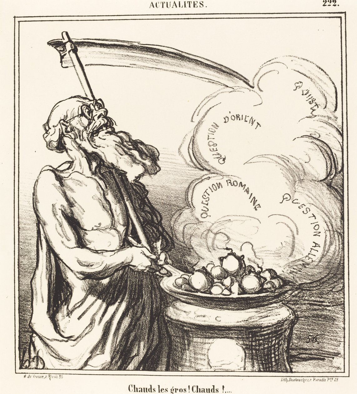 Heet, heet! ... door Honoré Daumier