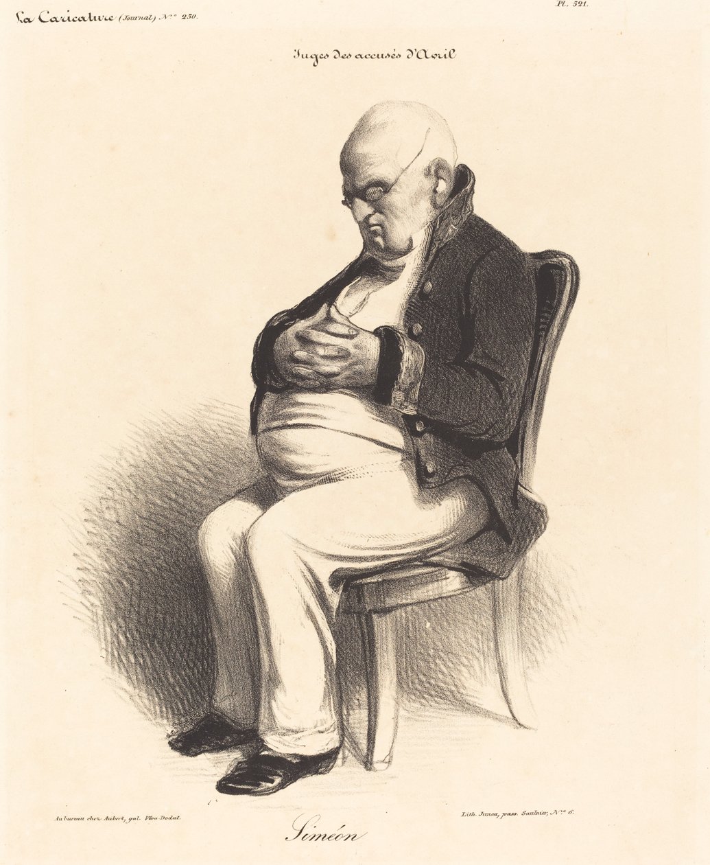 Graaf J.-Jérôme Siméon door Honoré Daumier