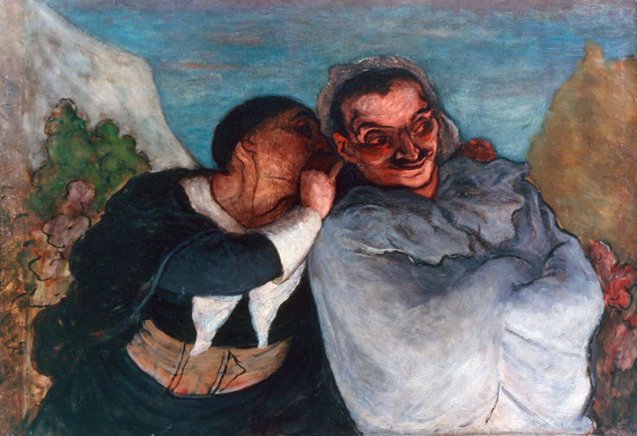 Crispin en Scapin, ca. 1863-1865 door Honoré Daumier