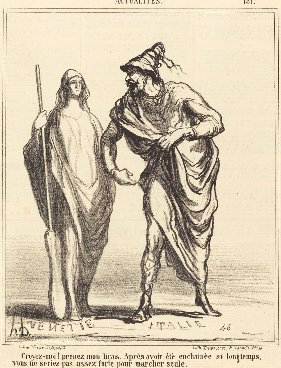 Geloof me! neem mijn arm... door Honoré Daumier