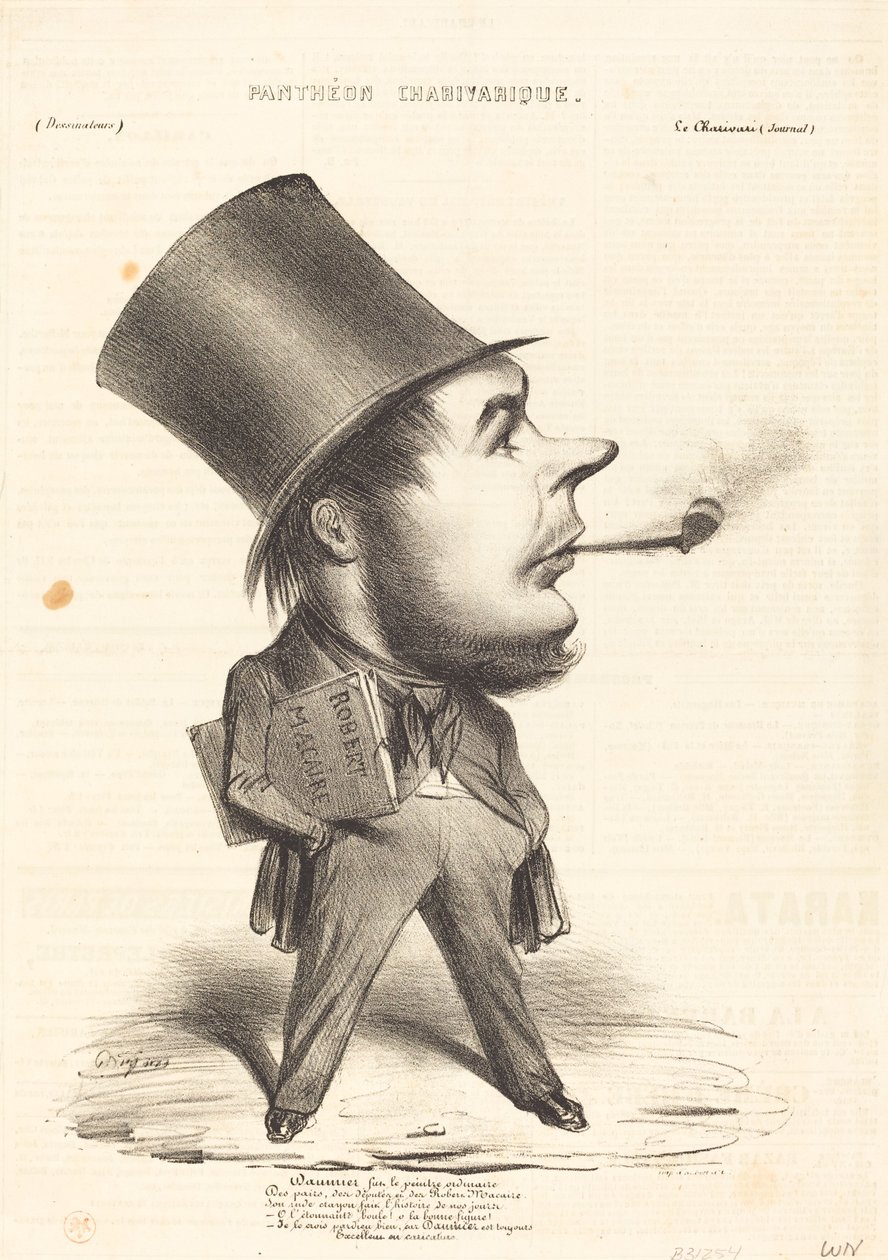 Daumier was de gewone schilder... door Honoré Daumier