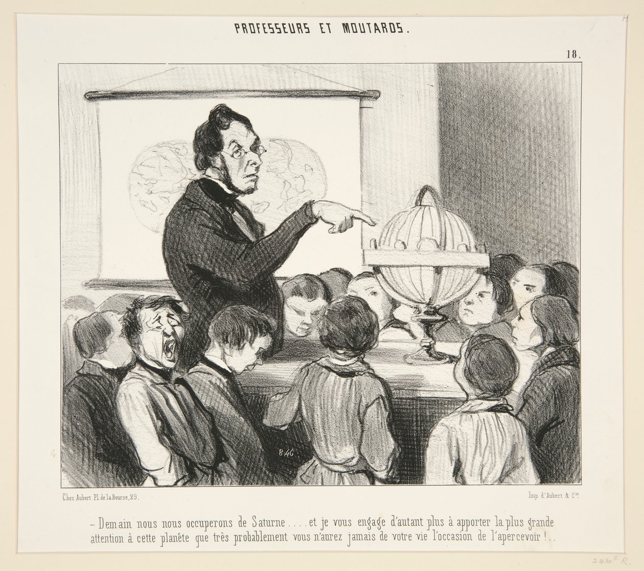 Morgen zullen we ons bezighouden met Saturnus door Honoré Daumier