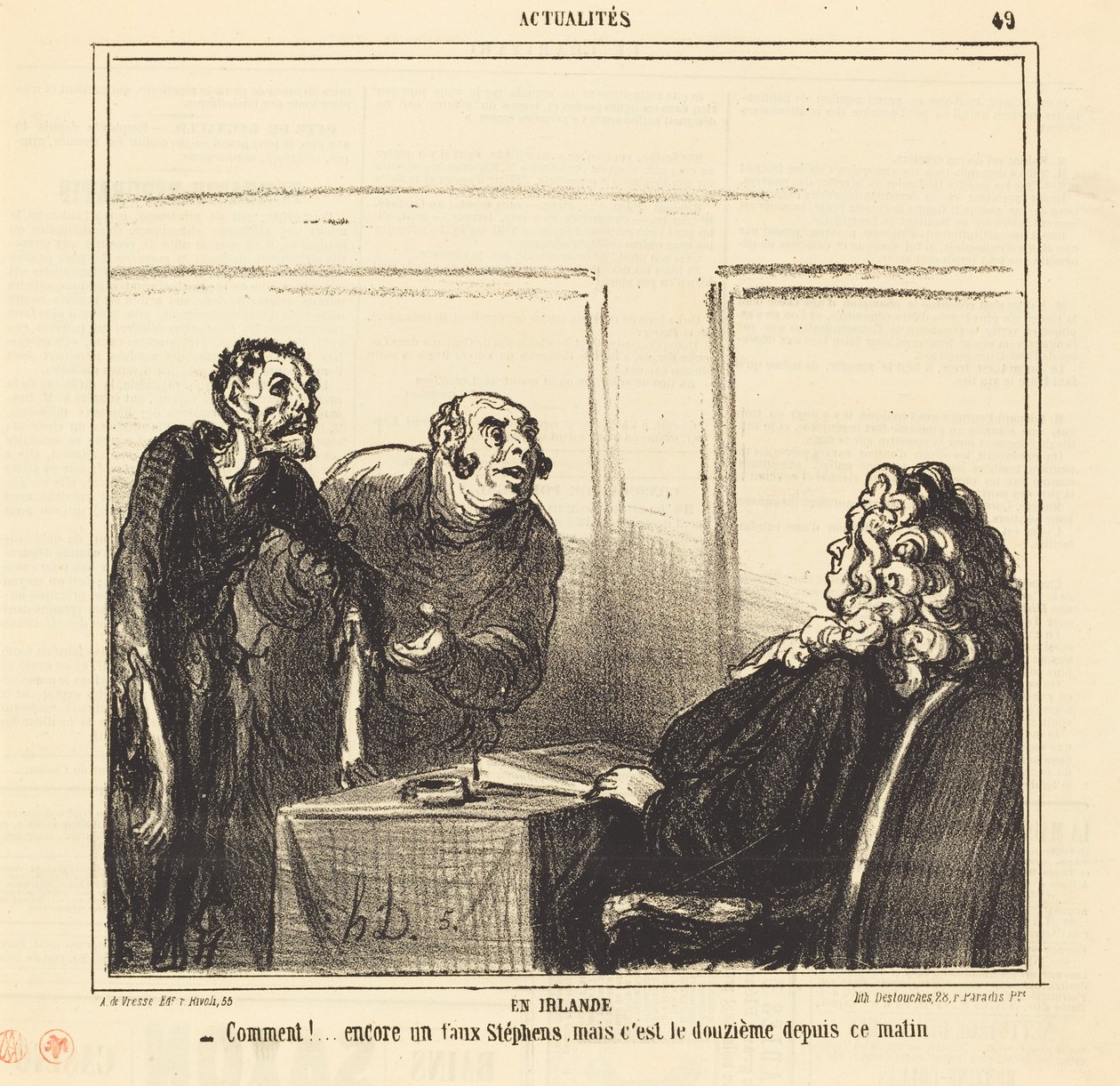 In Ierland door Honoré Daumier