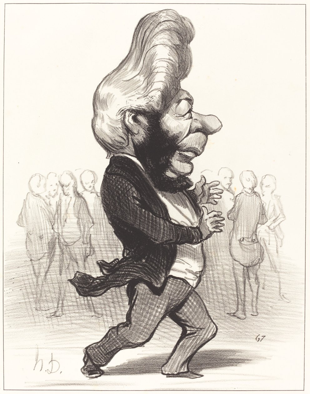 Ferdinand Favre door Honoré Daumier