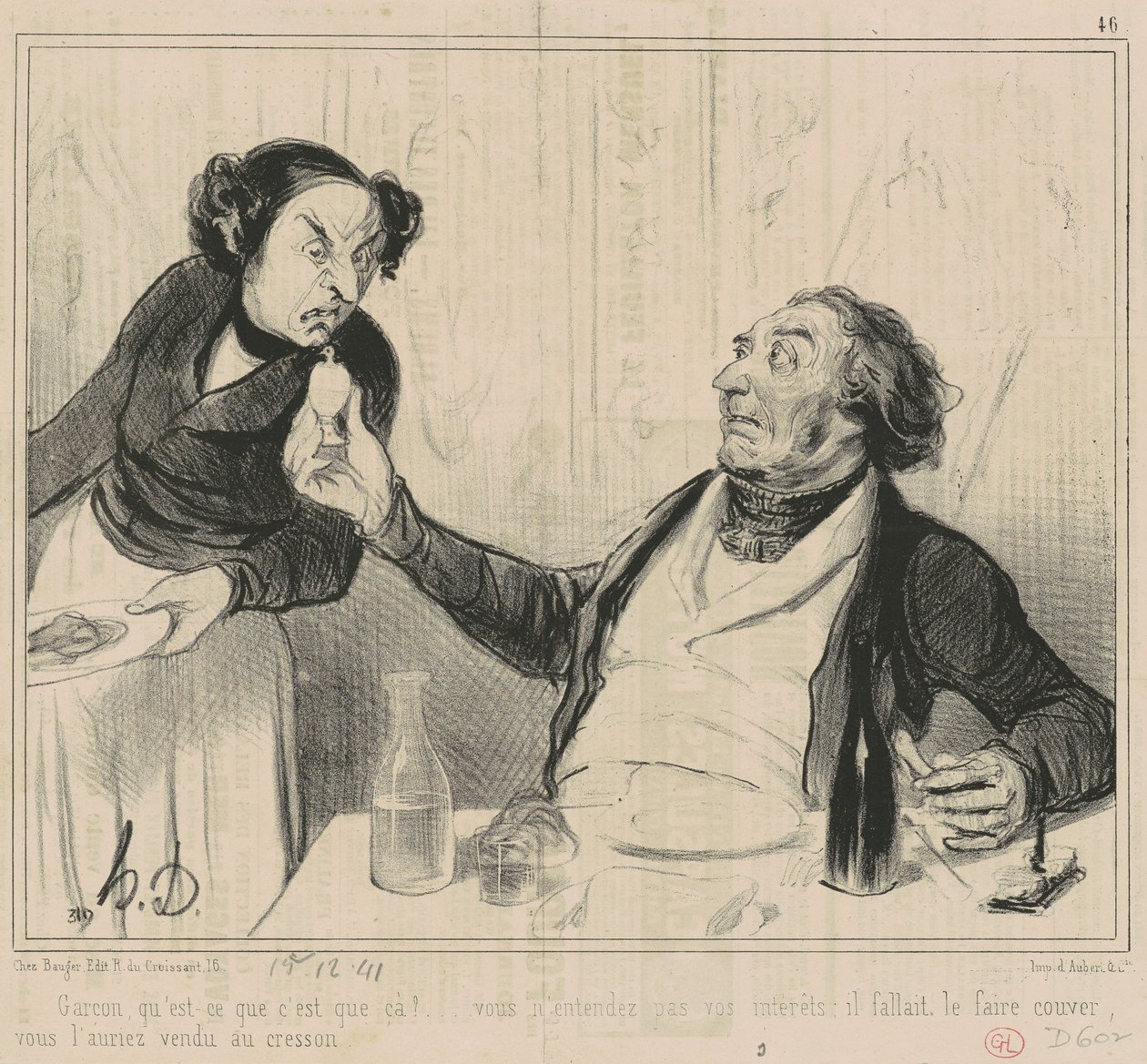 Ober, wat is dat? ... door Honoré Daumier