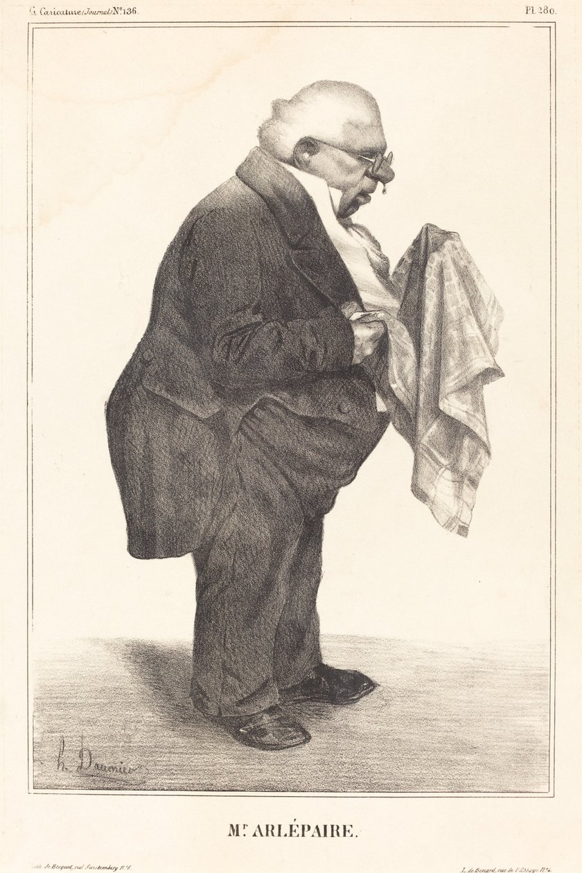 Harlé père door Honoré Daumier