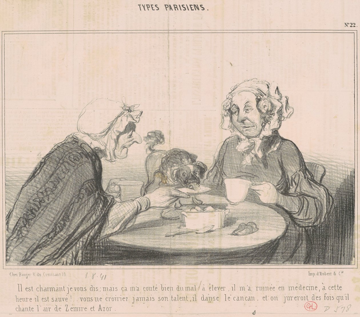 Hij is charmant zeg ik je ... door Honoré Daumier