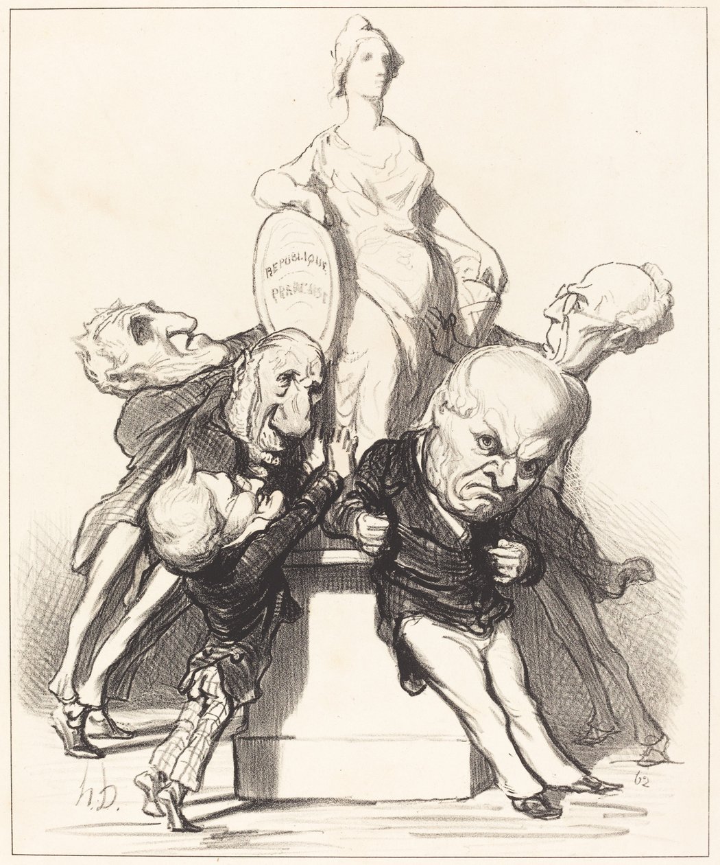 Ze beweren dat ze het ondersteunen door Honoré Daumier
