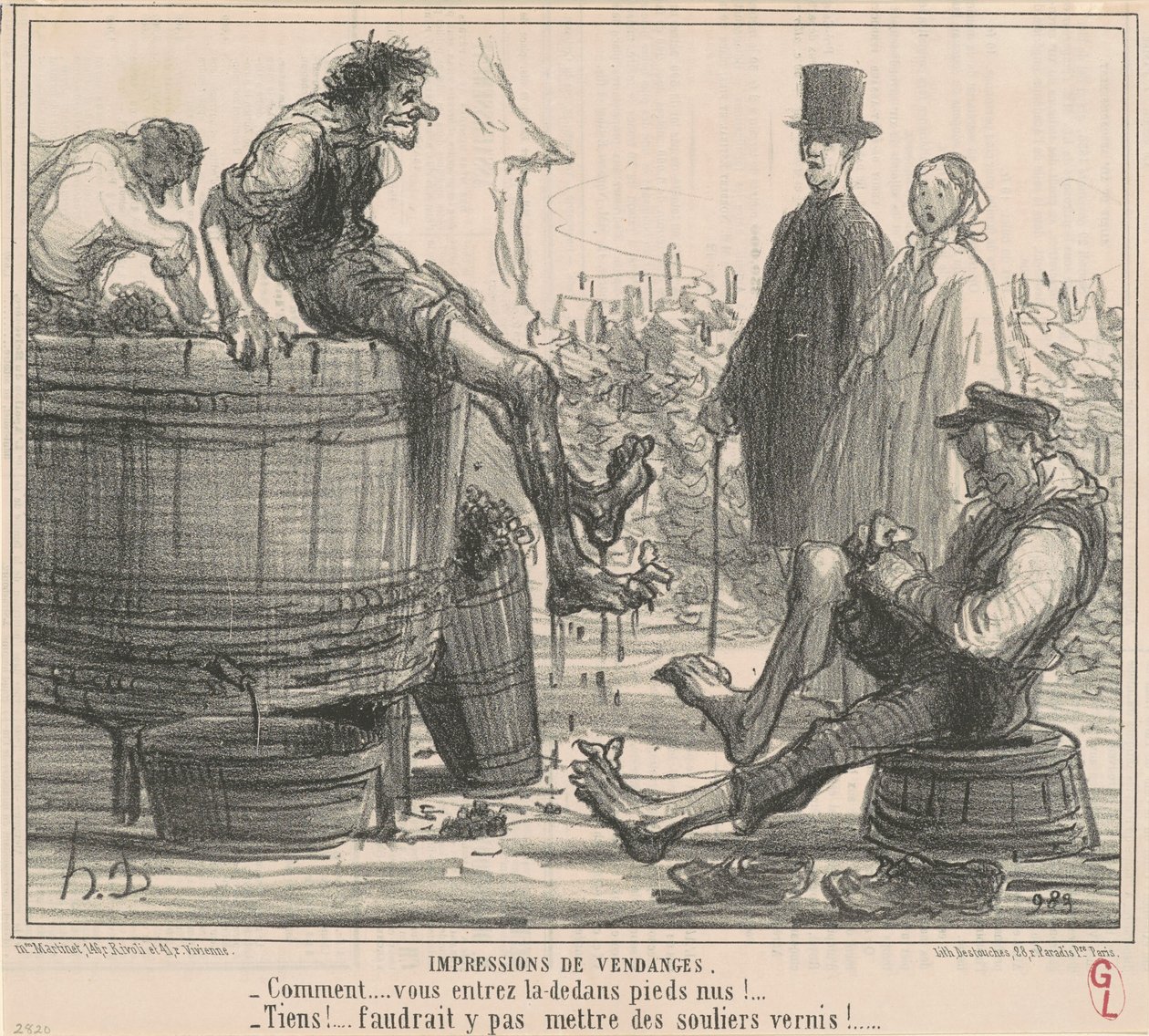 Oogstindrukken door Honoré Daumier