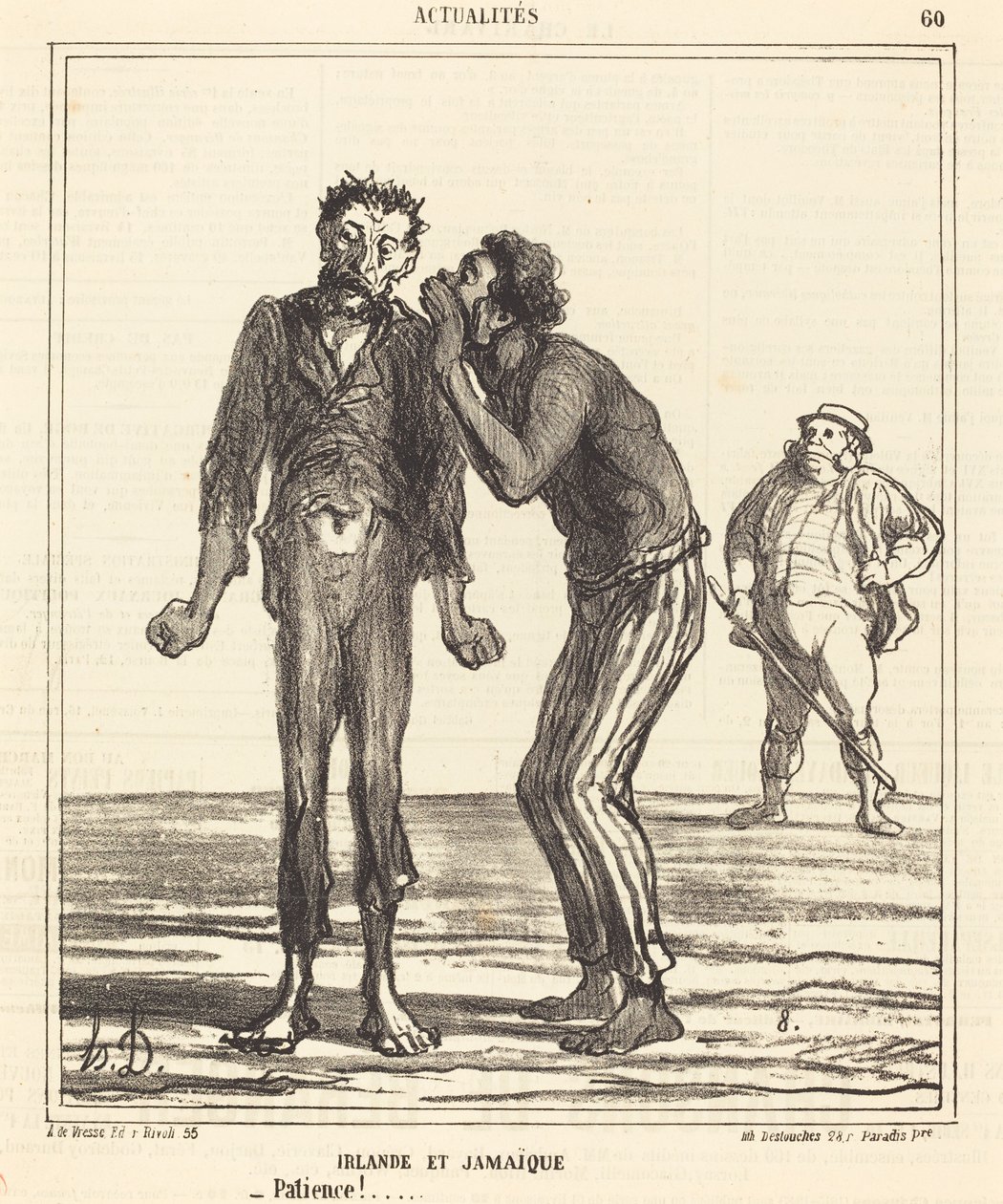 Ierland en Jamaica - Geduld!... door Honoré Daumier