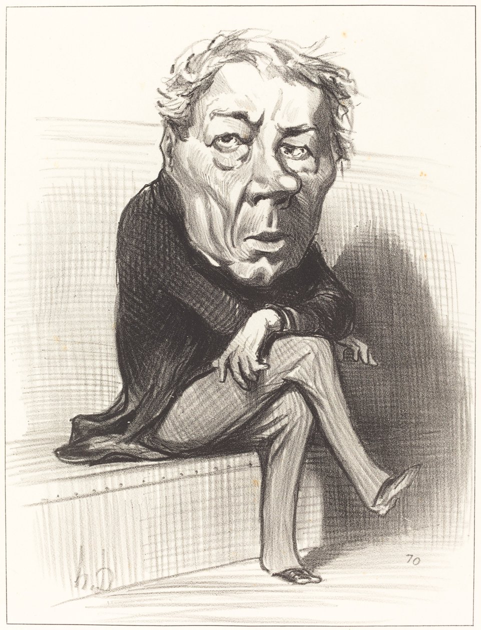 J. Marie Joseph Deville door Honoré Daumier