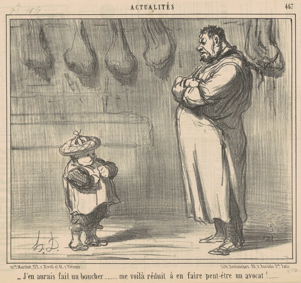 Ik zou er een slager van hebben gemaakt ... door Honoré Daumier