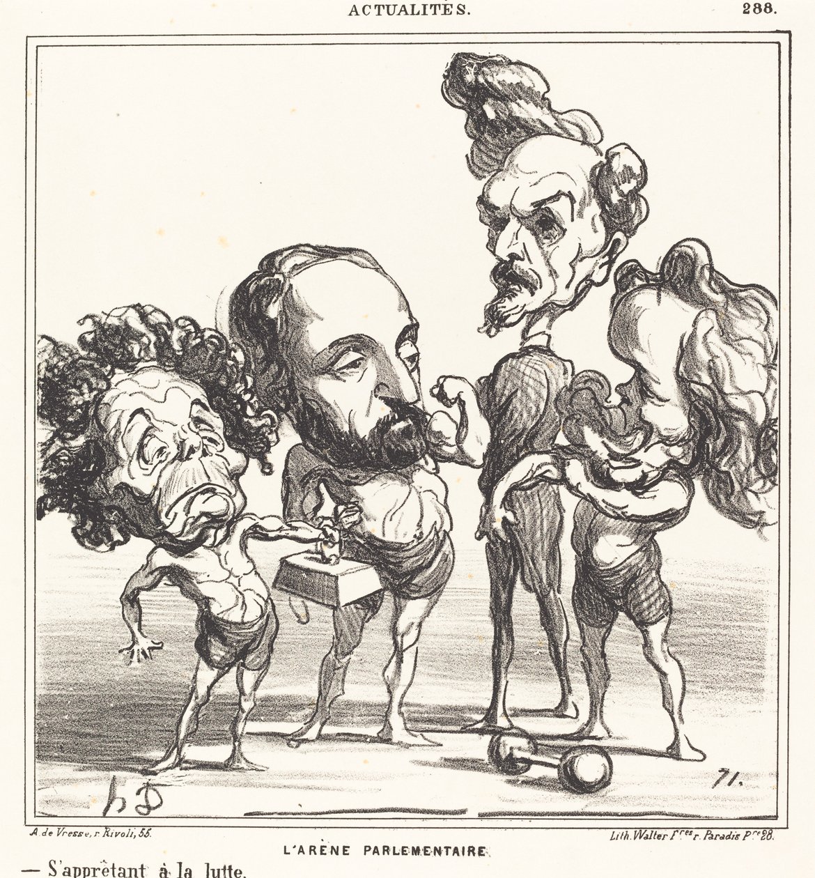De parlementaire arena door Honoré Daumier
